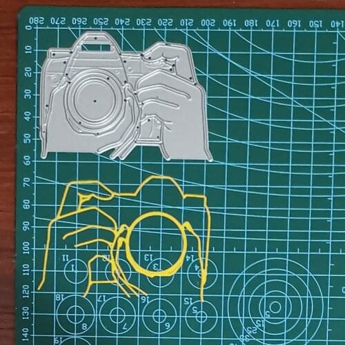Camera Handheld SLR Metal Cutting Dies DIY Scrapbooking Card Stencil Paper Craft Handmade Album Handbook Decoration 2021 New