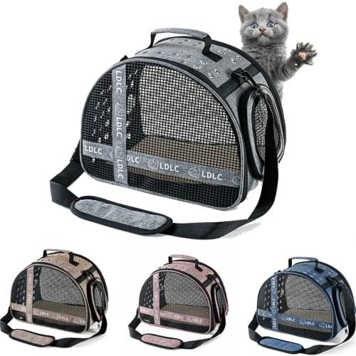 Summer Pet Backpack Breathable Pet Cat Carrier Backpack Large Capacity Cat Dogs Carrying Bag Foldable Cat Handbag Outdoor Travel