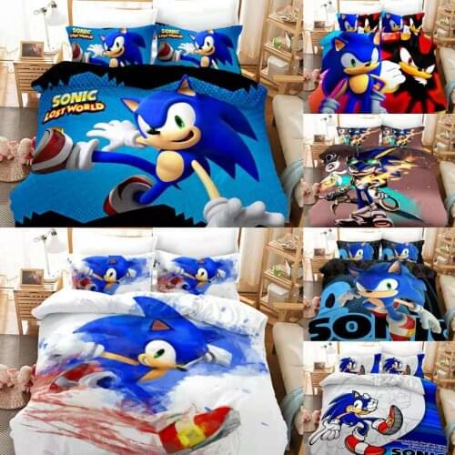 Sonnick Three-Piece 3D Bedding Home Textile Quilt Cover,single Duble Queen King Size Duvet Covers For Boys And Girls