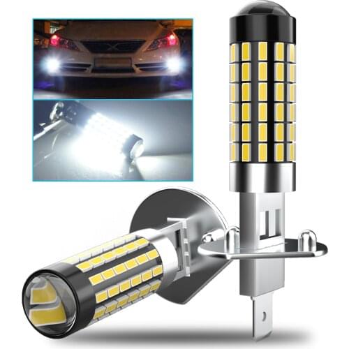 2X H1 H3 881 880 H27 12V Super Bright 6000K White Fog Light Car Driving Light car styling parking auto Driving Day Running Lamp