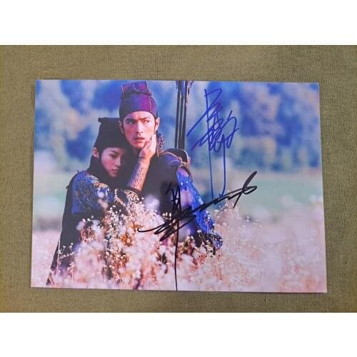 Takeshi Kaneshiro Zhang Ziyi House of Flying Daggers Autographed Photo Picture 5*7 inches GIFTS COLLECTION 072D