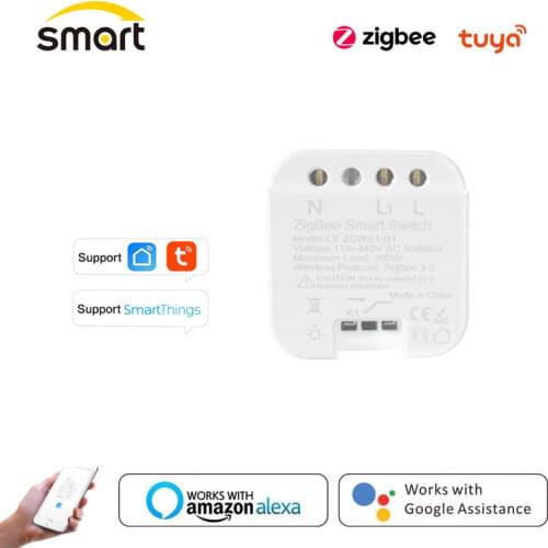 Philips Hub Tuya DIY Zigbee Smart Switch Module 1/2 gang Control Light Automation Relay Works Alexa/Google Home Smartthings