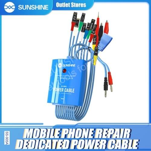 Sunshine SS-905A Battery Power Supply Boot Activatioe for iPhone 6S 7 7P 8 Plus X XSMAX 11 12 PRO MAX Motherboard Repair Cable