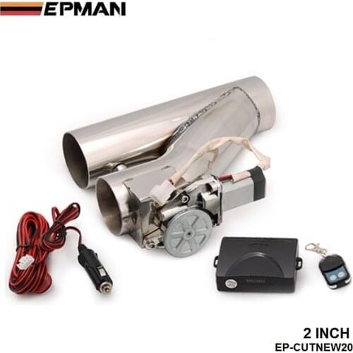 2" Stainless Steel Motorized Electric Exhaust Cutoff Bypass Valve Cutout+Remote For BMW E60 E61 5 SERIES 530d EP-CUTNEW20