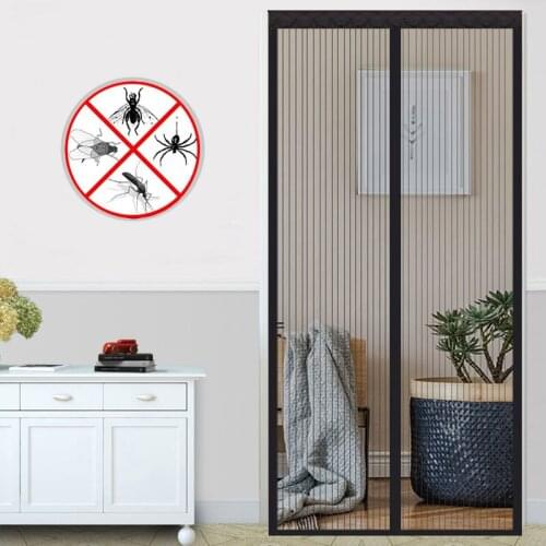Magnetic Screen Door Curtains Net Door Mesh Summer Anti Mosquito Insect Fly Bug Curtains Kitchen Curtain Drop Shipping