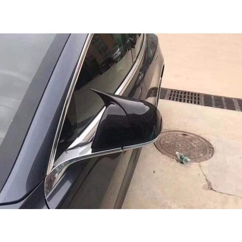 Carbon Fiber Tape-on Mirror Covers for 2018-2020 Tesla Model 3 Type B