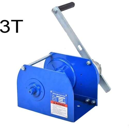 3T Manual winch two-way self-locking heavy-duty winch 3t Hoist, small crane, traction machine