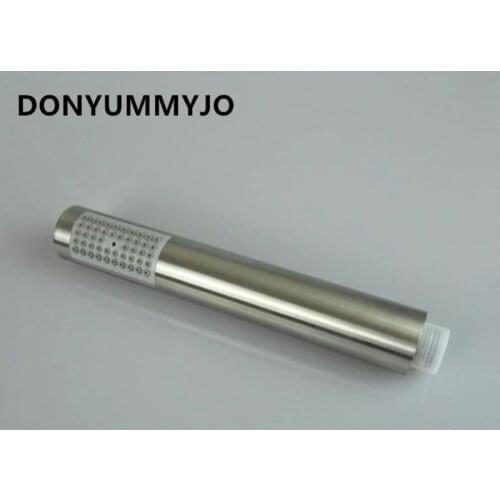 DONYUMMYJO 1pc 304 Stainless Steel Brushed Shower Head Air Injection Type Handheld Spray Nozzle