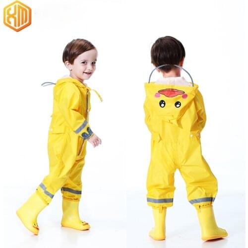 1PC Cartoon Animal Style Waterproof Kids Raincoat for Children Rain Coat Rainwear/Rainsuit Student Kid One-piece Garment