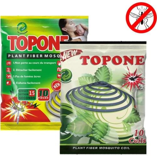 10PCS/pack Natural Bamboo Pulp Mosquito Coil Mosquito Repellent Coil Incense Burner Mosquito Kill For Home Travel Hiking Camping