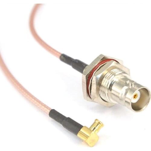 10 Pieces RF MCX Male Right Angle Switch BNC Female Pigtail Cable RG316 20CM