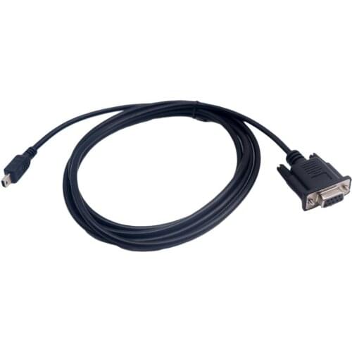 10x DB9 Female Panel Mount Jack to Mini USB 5pin Male 90 Degree Right Angle Plug Connector Cable Cord 1.8m