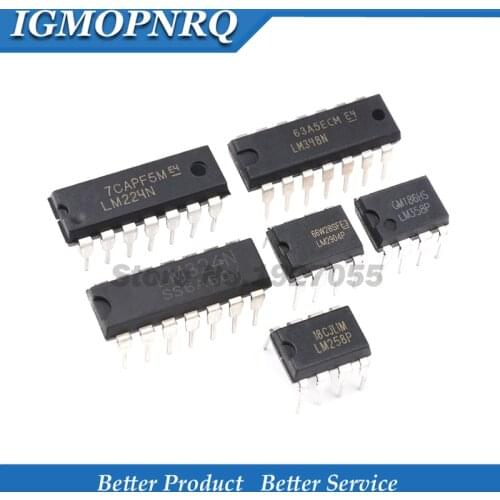 20PCS UA741 LM324 LM393 LM339 NE555 LM358 DIP LM358N LM324N LM339N LM393N NE555P UA741CN Amplifier Circuit new