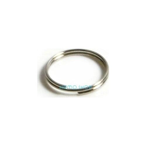 200pcs 0.6x6mm Key Ring Keychain Loop Snap Hook Buckle Steel Hoop Split Rings Connector Hardware