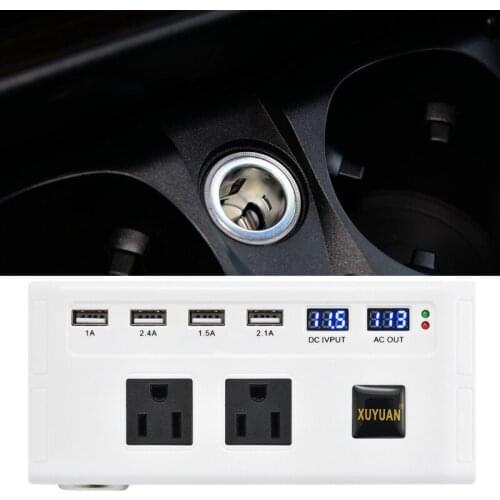 200W Car Power Inverter DC 12V to AC 110V/220V Voltage Converter Laptop Inverter B36B