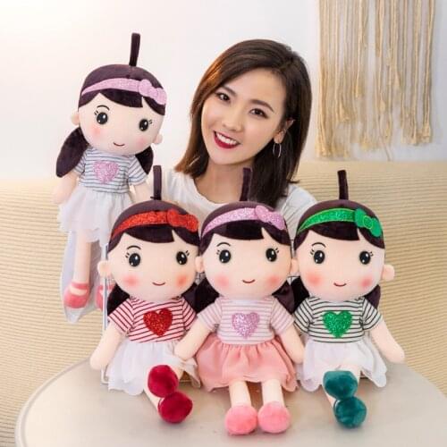 40cm Little Girls Dolls Baby Stuffed Plush Princess Doll Toys Kids Soft Plush Toys Valentine Children Birthday Christmas Gifts