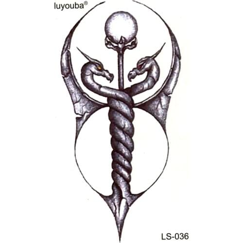 50pcs Ssangyong Wand waterproof temporary tattoos sticker tatuagens Master tatoo stickers body feminino henna tattoo