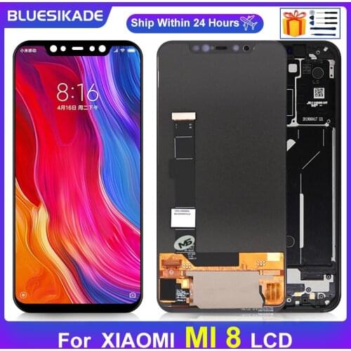 6.21" Amoled For Xiaomi 8 LCD Display Touch Screen Digitizer Assembly For Xiaomi Mi 8 Display LCD M1803E1A Replacement Parts
