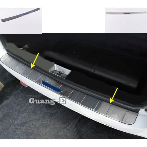 Car Stainless Steel Back Rear Pedal Door Scuff Plate Frame Outside Threshold Trunk 1pcs For Toyota Sienna 2018 2019 2020