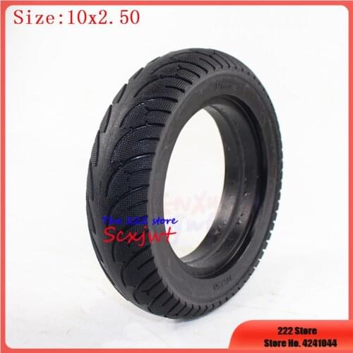 10x2.50 Tubeless Wheel Tyres Solid Tyre no-Inflation Electric Scooter Tires for 8/10 inch Electric Scooter Accessory