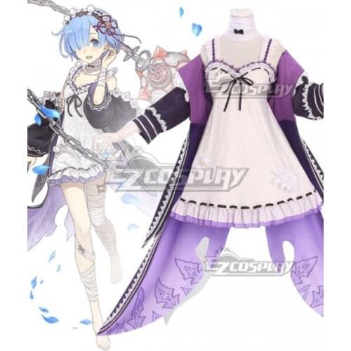 Re: Life In A Different World From Zero Ram Rem Girls Dress Halloween Party Adult Dress Outfit Suit Cosplay Costume E001