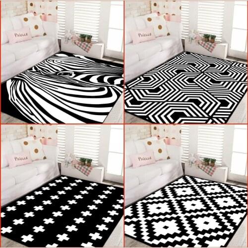 Modern style Rug Super Soft Velvet Thicken Carpets Doormat Outdoor Prayer Parlor Home Bedroom Bedside Anti-slip Floor Mat Carpet