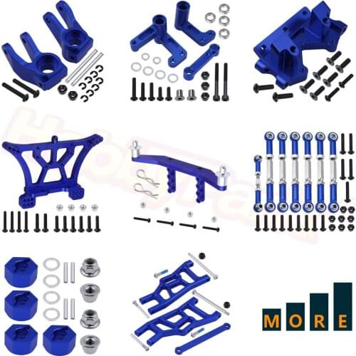 Metal Aluminum Alloy Upgrade Parts For Traxxas Slash 2WD 1/10 Short Course Replacement Navy Blue