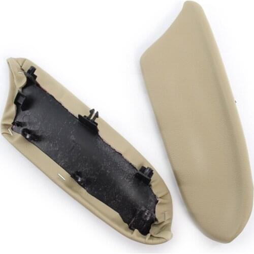 Pair of Black/Beige/Grey Door Panel Armrest PU Leather w/ Plate fit for Honda Accord 08-12 Rear Side L & R