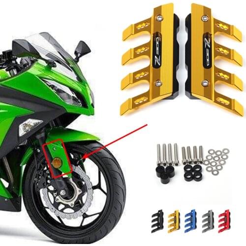 Motorcycle Front Fender Side Protection Guard Mudguard Sliders For KAWASAKI Ninja 300R/Z300 Accessories universal