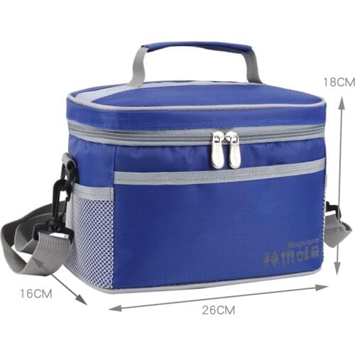 Portable Cooler Bag Waterproof Oxford Thickened Aluminum Foil Cans Food Thermos Bag