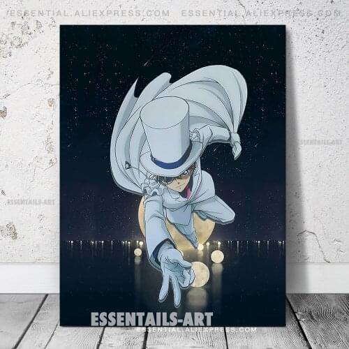 Magic Kuroba Kaito Anime Canvas Decoration Prints Poster Study Living Room Home Decor Bedroom Pictures Wall Art Painting