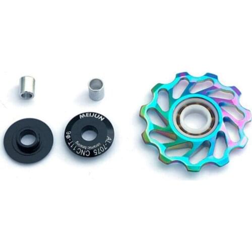 Aluminum Alloy 11T CNC MTB Bicycle Rear Derailleur Pulley Jockey Wheel Mountain Bike Guide Roller Idler Part Cycling Accessory