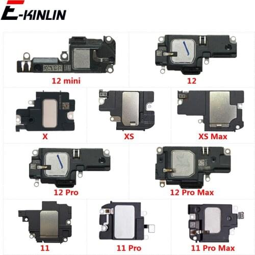 10pcs/lot For iPhone X XR XS 11 12 mini 12 Pro Max Main Buzzer Ringer Loud Speaker Loudspeaker Replacement Parts