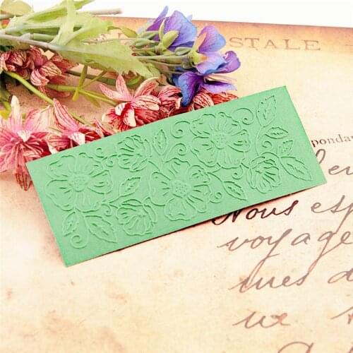 15x6cm blossom flower Embossing folders Plastic bump Scrapbooking DIY Template Fondant indentation Cake Photo Album Card Make