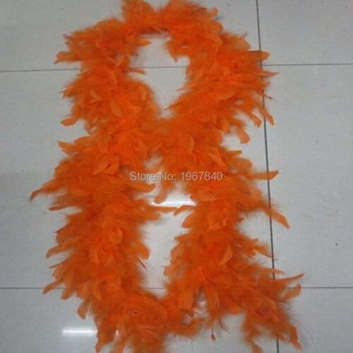 2 yards/lot Clothing Accessories Turkey Feather orange Strip Fluffy Boa Happy Birthday Party Wedding Decorations Supplies