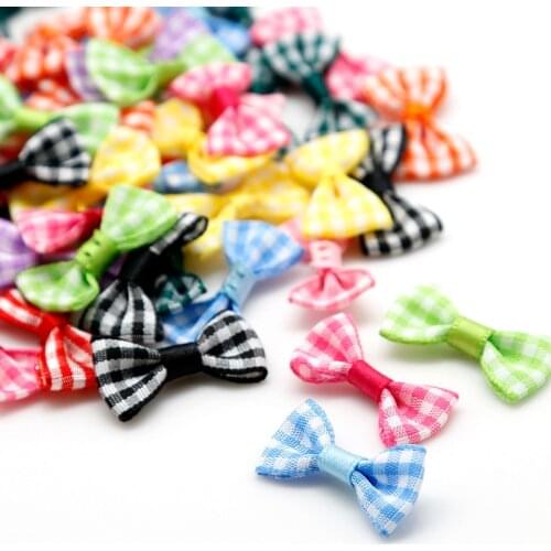 25Pcs/lot 11 Colors Dots Satin Ribbon Handmade Baby Shower Bow Tie Kids Boutique Hair Bow Ribbon DIY Gift Crafts Accessories