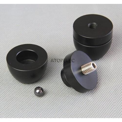 3/4pcs Set FE Speaker Stand Magaluma Feet Foot Anti Shock Absorption Alloy Beads Nail Spike for Loudspeaker AMP CD Dia. 33mm