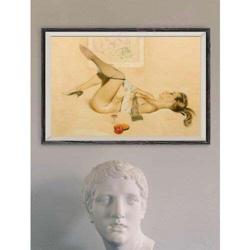 714 Vintage Beautiful Pin-up Girl Classic Picture Custom Silk Poster Home Deco Wall Art Christmas Gift