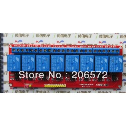 8 road relay module with opto-isolator 5V