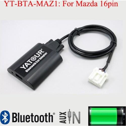 Yatour BTA Bluetooth Aux car stereo adapter Interfaces for Mazda 16pin