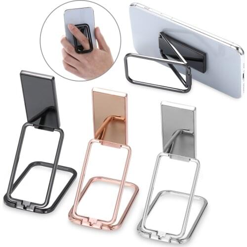 1PC Ultra Thin 360 Rotation Phone Holder Adjustable Foldable Finger Ring Kickstand Multi Angle Mount Stand Phone Accessories