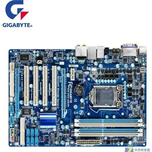 For Gigabyte GA-H55-UD3H H55-UD3H Motherboard LGA 1156 For Intel H55 H55M Used Desktop Mainboard USB2.0 SATA II PCI-E X16