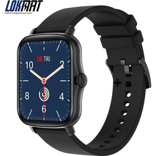 LOKMAT P8 Plus 2021 Fitness Tracker 1.69 Inch Full Touch Screen Smart Watch Men Heart Rate Tracker Women IP67 Waterproof Watches