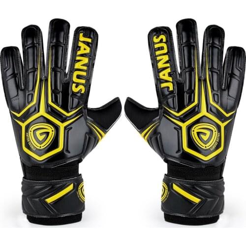 Janus Professional Adult Football Goalkeeper Gloves Mens Soccer Goalie Kits Training Gloves Keepers Finger Protection