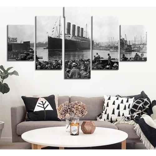 Canvas Painting Wall Art Framework HD Prints 5 Pieces Titanic Picture Poster for Home Decor