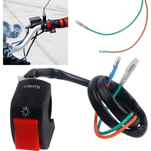 LEEPEE ON/OFF Button Connector push button switch Motorcycle Switches Handlebar Switches Motorbike Accessories
