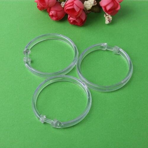 YYSD Shower curtain ring, transparent, 12 pieces