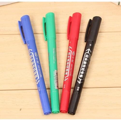 Small Double-headed marker pen Two written lines Mark Oily Optical Disc Glass Ceramic plastic marker