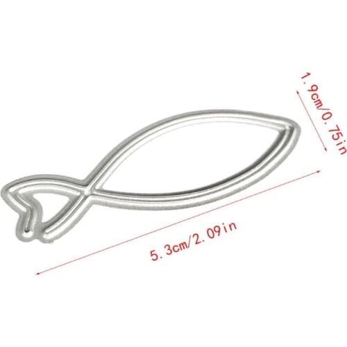 M17D Fish Metal Cutting Dies Stencil DIY Scrapbooking Album Stamp Paper Card Embossing Craft Decor