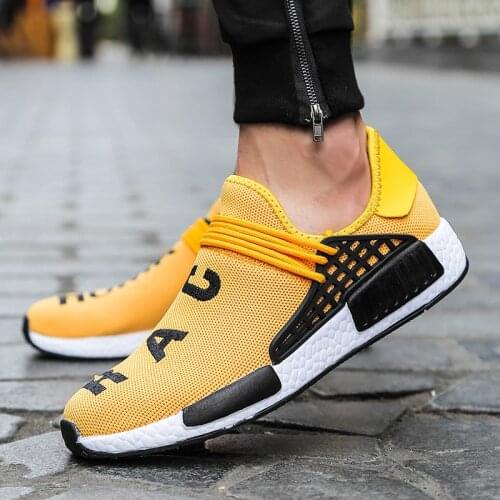 Mens Running Shoes Breathable Anti Slip Women Leisure Sports Shoes Lightweight Air Mesh Fashion Couple Trend Shoes Size 35-47